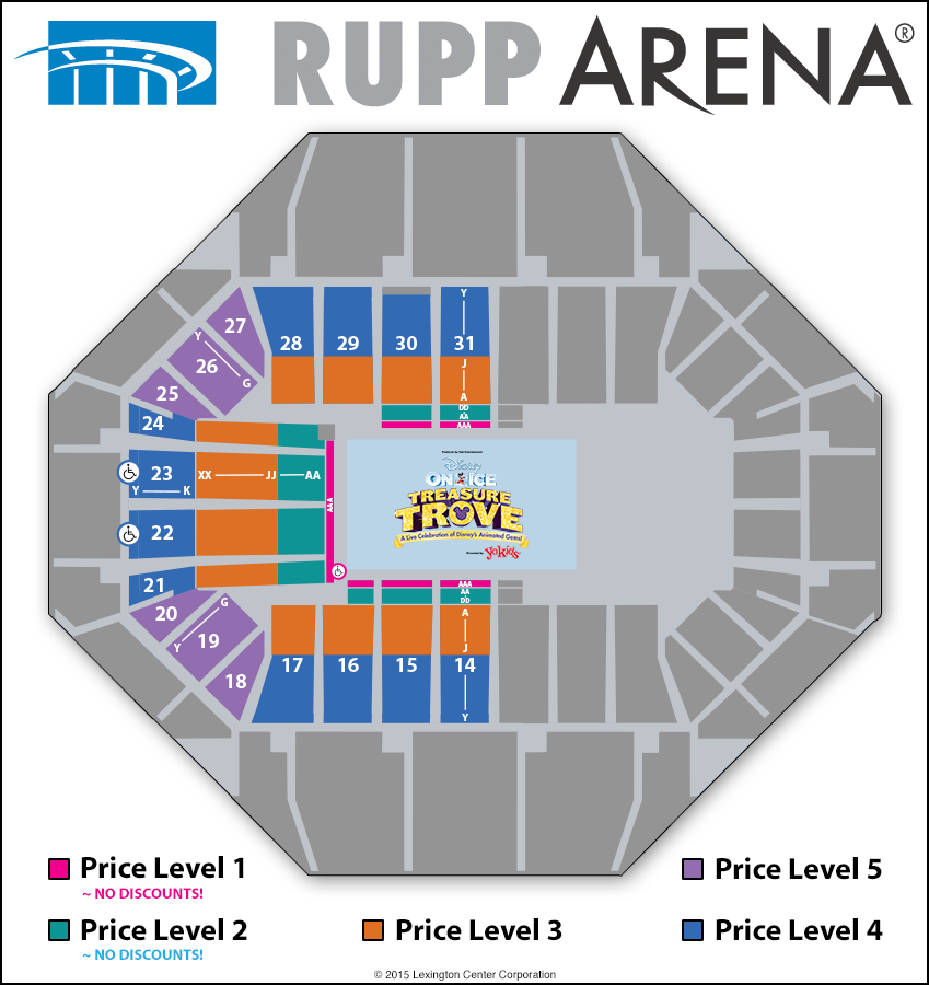 Rupp Arena Seating Chart For Disney On Ice
